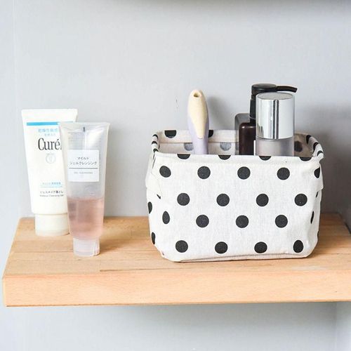 Hochwertiger Desktop-Aufbewahrungskorb aus Baumwollleinen