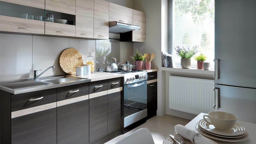 Küche 240cm Schränke, Küchenzeile erweiterbar - Fronten auswählbar Neu