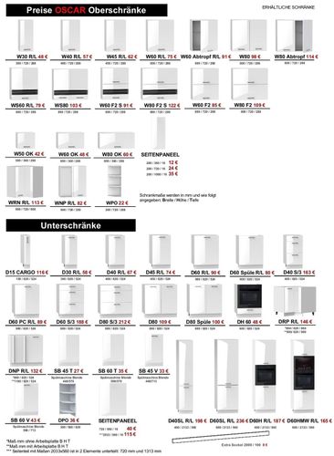 Küche Schränke Küchenzeile erweiterbar weiss glanz Akryllack Neu kaufen