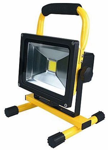 LED Arbeitslampe AKKU Strahler 50W Baustrahler Fluter Handlampe Floodlight