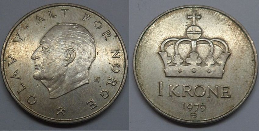 Norwegen 1 Krone 1979 Kof3 Kaufen Bei Hood De