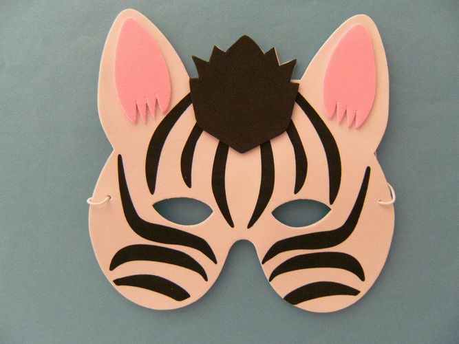 1 Maske f. Kindergeburtstag Karneval Fasching Tier Tiere Masken
