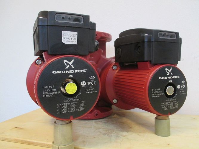 Grundfos Pumpe UPSD 40 - 60 F 250 Doppelpumpe Umwalzpumpe 3 x 400 V P14 ...?