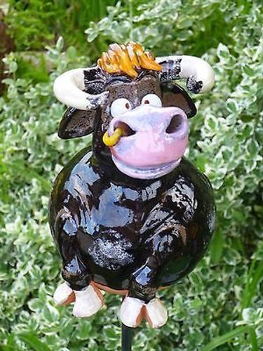 Keramik Drache Kugel Gartenstecker Deko Garten Terrasse ...