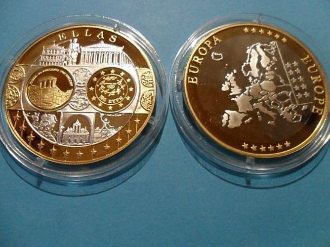 Griechenland 02 100 Euro Gold Erstabschlag In Reinstem Silber Und Gold Kaufen Bei Hood De