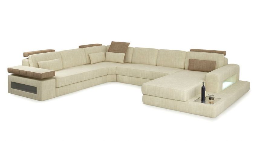 Sofa Wohnlandschaft XL Stoffsofa U-Form Designsofa Augsburg kaufen bei
