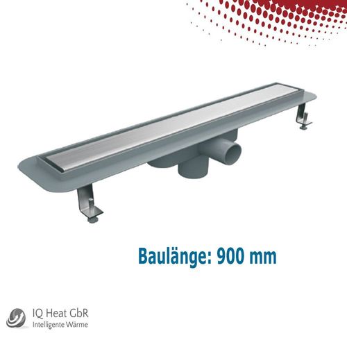 Wand-Duschablauf massives Edelstahl gebürstet Edelstahlabdeckung 4mm 304