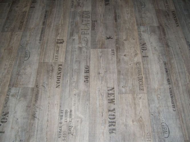 PVC mit Schriftz/ügen grau 450 x 200 cm