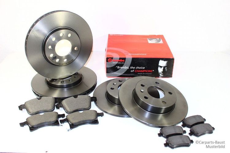 Brembo Bremsen Kit Komplett Bremsscheiben Bremsbelage Vorne Hinten Vw Golf 6 Kaufen Bei Hood De
