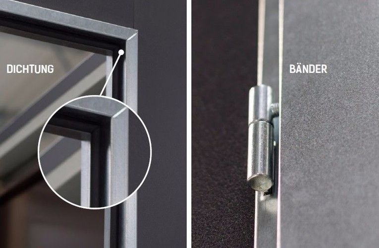 Mehrzwecktür Nebeneingangstür Kellertür 41mm Stahl weiß - Sonderaktion