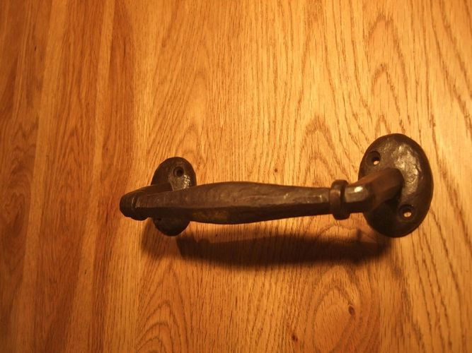 Türgriff schön wie antik Haustür Griff aus Gusseisen, gewachst kaufen