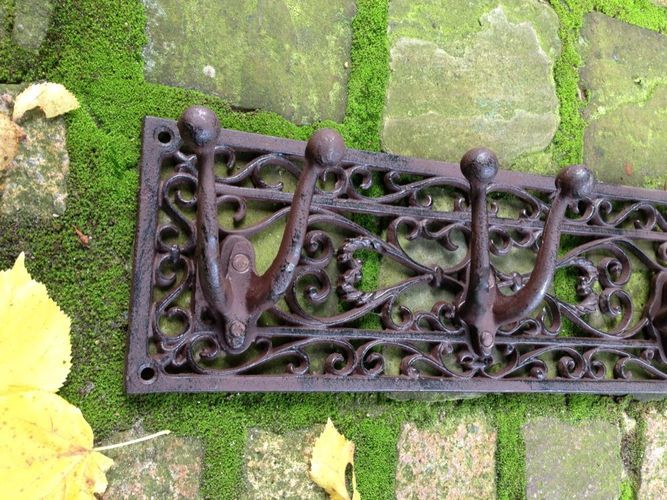 Ländliche Garderobe Nostalgie Wandgarderobe oder Aufhängung für Gartengeräte