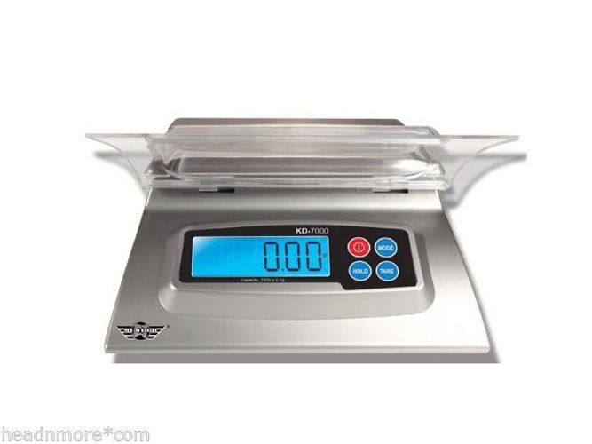 1g MyWeigh KD7000 Briefwaage 7kg Digitale Küchenwaage silber Digitalwaage 7kg